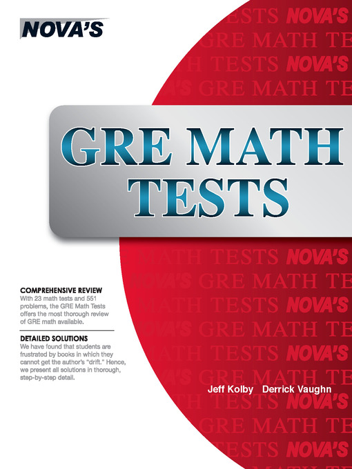 Title details for GRE Math Tests by Jeff Kolby - Available